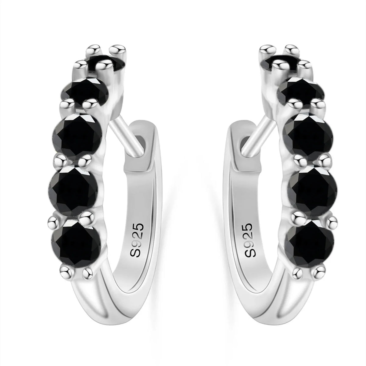 925 Sterling Silver Earrings with 1 CT Total Moissanite Exquisite Jewelry Gift for Weddings & Parties, Sparkling Classic Style
