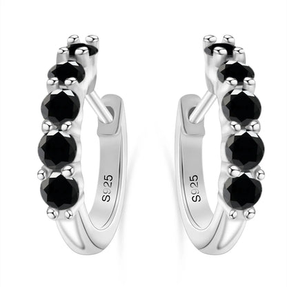 925 Sterling Silver Earrings with 1 CT Total Moissanite  Exquisite Jewelry Gift for Weddings & Parties, Sparkling Classic Style